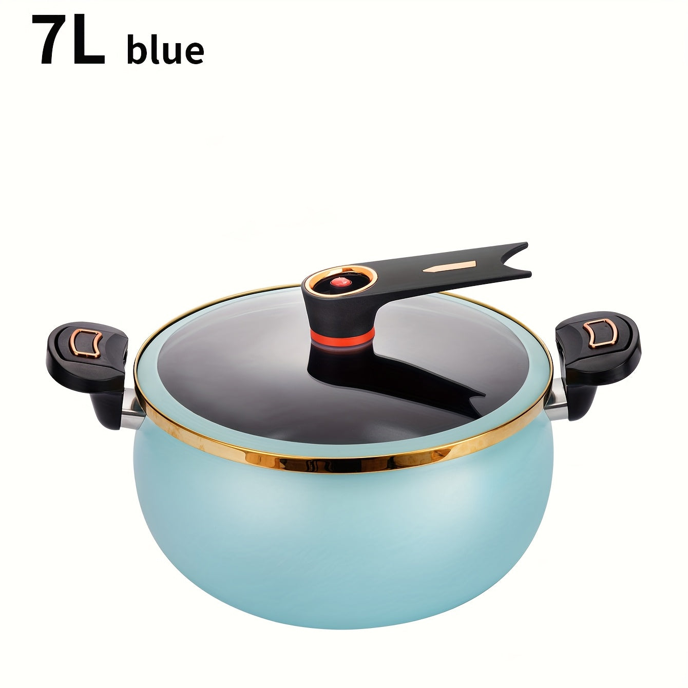 1 Piece Chubby Multi-Functional Soup Pot, 7L Large Capacity, 26cm Stew and Cooker, Non-Stick Pot for Induction and Gas Stoves