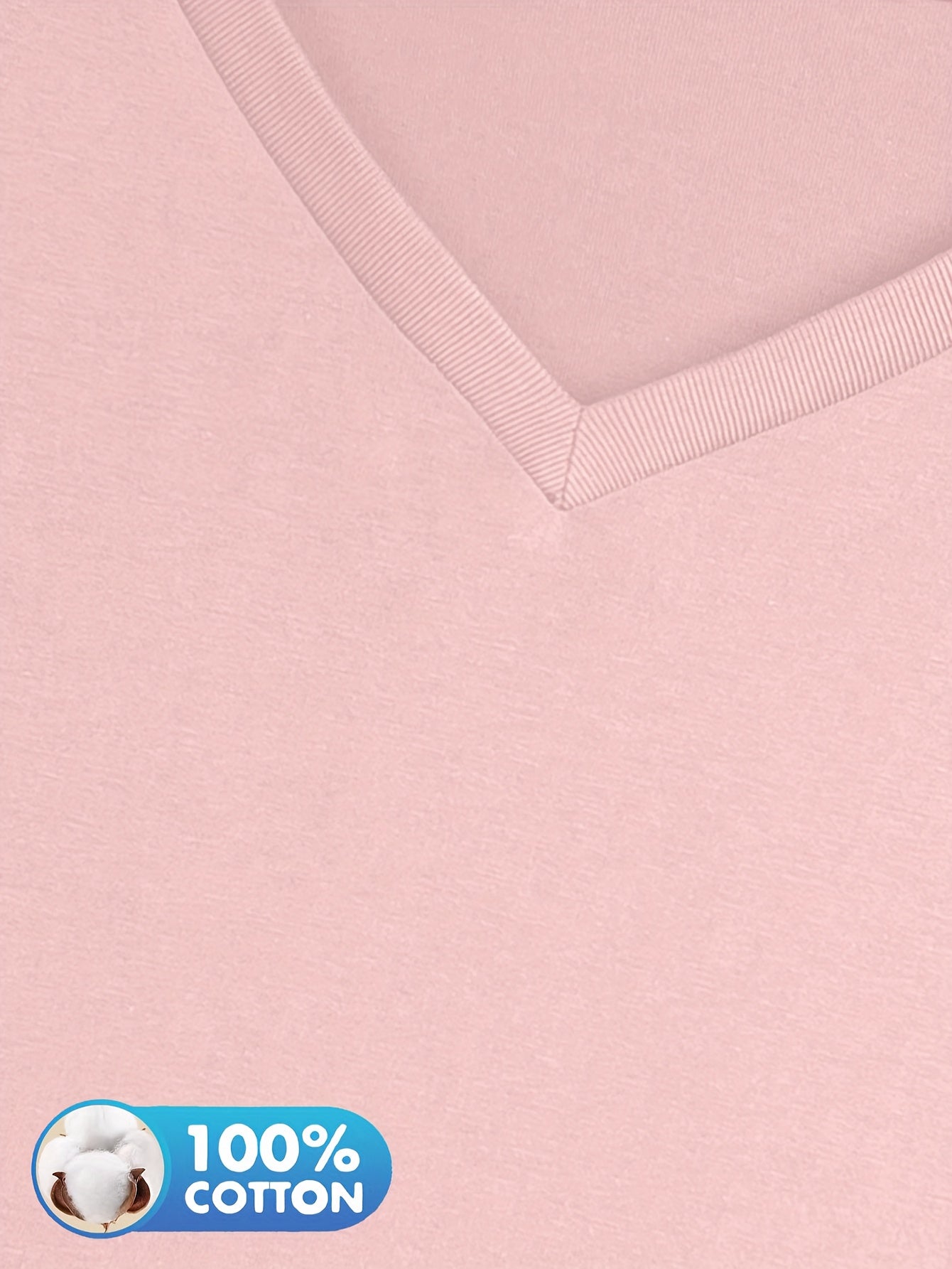 3pcs Women'S 100% V-Neck Long Sleeve T-Shirts - Soft, Durable, and Comfortable Casual Wear for All Seasons, Perfect for Holidays, Graduations, and Everyday Style, Everyday Comfort Wear | Minimalist Style | Soft Fabric Tee