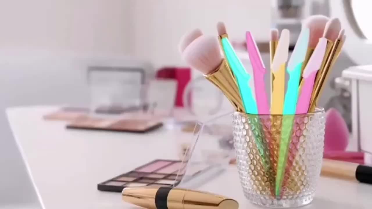 3-24pcs Eyebrow Razor Shaper Set, Facial Hair Remover Trimmer Grooming Kit for Women And Men, Stainless Steel, Non-Electric, No Battery Needed, with Various Colors for Versatility