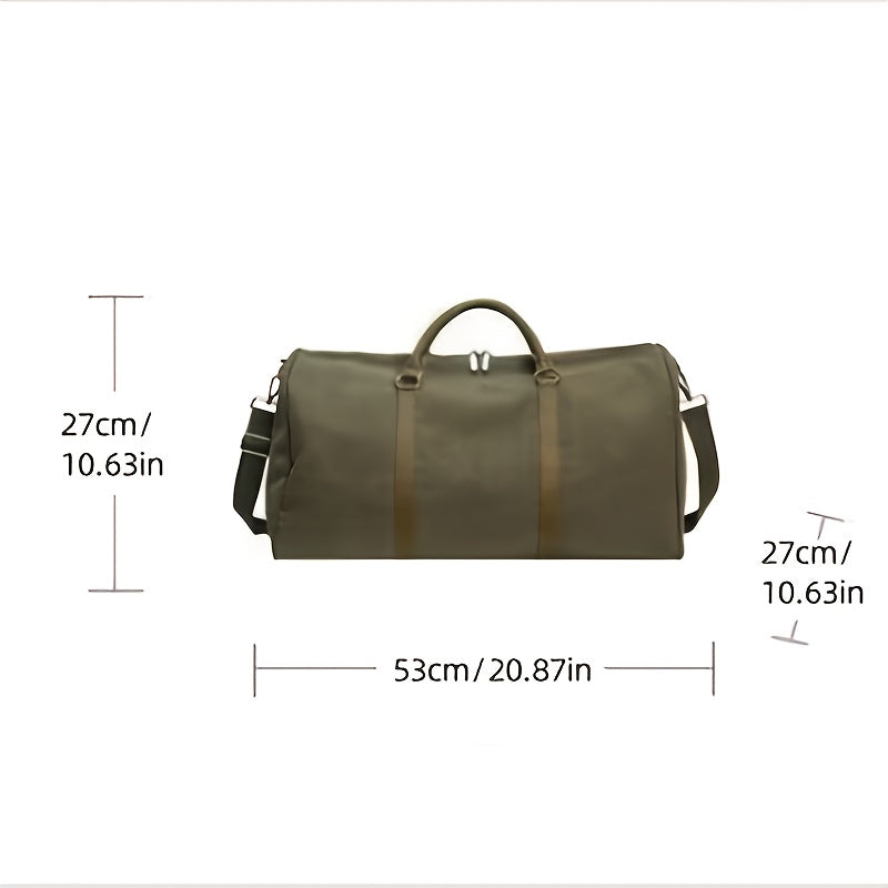 2025 New Large Capacity Duffel Bag for Men & Women - Durable Military Green/Black Gym Travel Carry-On with Adjustable Shoulder Straps, Spacious Luggage for Sports, Weekend Trips & Daily Commute, Duffle Bag for Travel, Sports