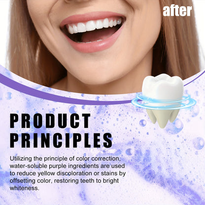 Purple Whitening Toothpaste - Brightens & Cleans Teeth, Fades Stains & Odors, Oral Care Gel Teeth Whitening Products Tooth Whitening