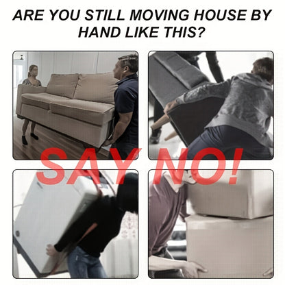 5pcs Heavy-Duty Moving Kit, Furniture Lifters, Furniture Slide Tracks, Furniture Mover Wheels Tool, Heavy Duty Moving Tools, Castor Base for Large Items, Easy Redesign and Rearrange Living Space Sofa