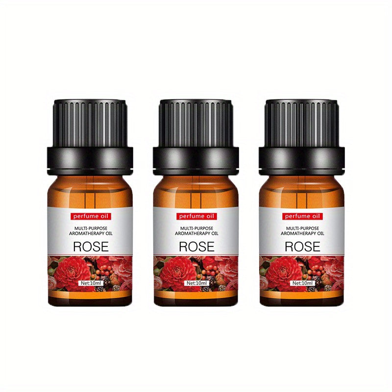 Each - Premium Essential Oil Set for Diffusers, Humidifiers, Candles & Hair Care - Includes Rose, Ocean, Cherry Blossom, Lavender, Jasmine, Sandalwood, Sweet Orange, White Tea, Lemon, Mint, Mini