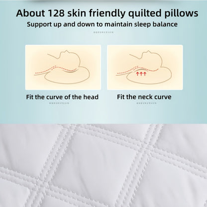 2pcs High-end Hotel Same Pillow Core Light Beige-friendly and Comfortable Cervical Spine Protection Soft and fluffy Sleep Aid Super thick and full Long-lasting no deformation and no collapse Home Gift Machine washable washabl