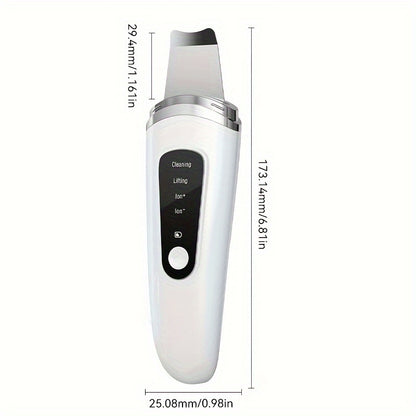 1pc Electric Exfoliating Facial Scraper, Pore Cleaning Spatula, 4 Modes Skin Scraper Cleaner, Facial Pore Scraper, Facial Scraper Cleaner Electric Pore Cleaning Spatula With USB Charger