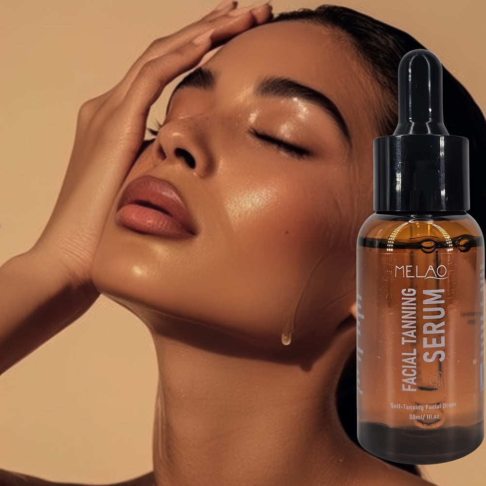 MELAO Sublime Bronze Self-Tanning Serum - Fast-Acting, 1 Hour Sunless Tanner, No Fake Tan Smell, Purees for All Skin Types, Sunless Tanning Solution | Smooth Bronze Finish | Natural Ingredient