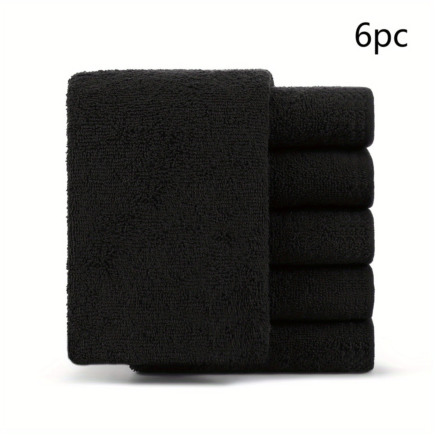 6pcs Makeup Remover Towel Set, Strong Water Absorption, Soft Towel For Bathroom, Spa, And Gyms