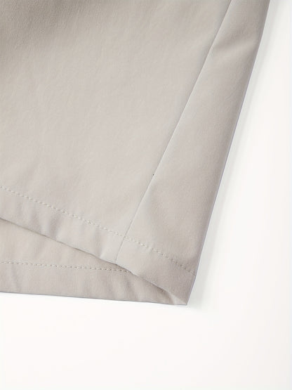 5pcs Men's Formal & Casual Shorts - Multi-Color Business, Streetwear, Beach Pants - Zipper Closure & Belt Loop - Non-Stretch Fabric for Office, Travel, Gym, Vacation - Machine Washable - (Black/Gray/Beige/Olive Green/), Versa