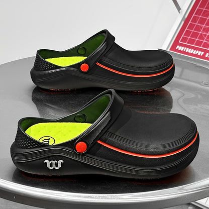 Sapatos de chef para homem profissionais, impermeáveis ​​e resistentes ao óleo, com recortes vazados, confortáveis, antiderrapantes, duráveis ​​e anti-odores, em EVA, ideais para uso diário.