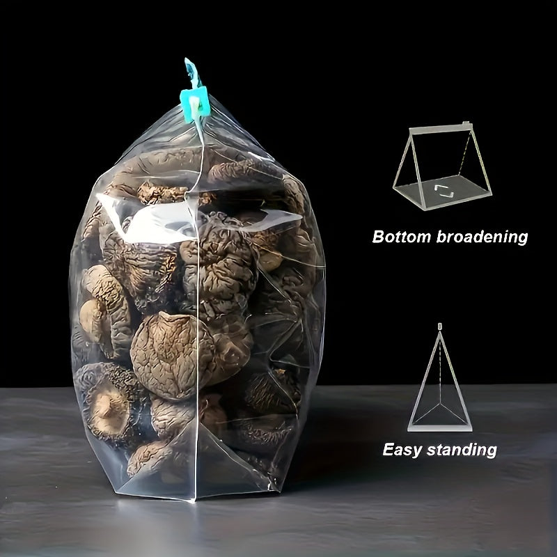 100pcs Reusable Zipper Storage Bags - Multi-Purpose Transparent Food Freshness Bags, Suitable for Fruits, Grains, Vegetables, and Meat - Essential Kitchen Organizer & Produce Bags, Pantry Essentials, Food Preservation, Compac