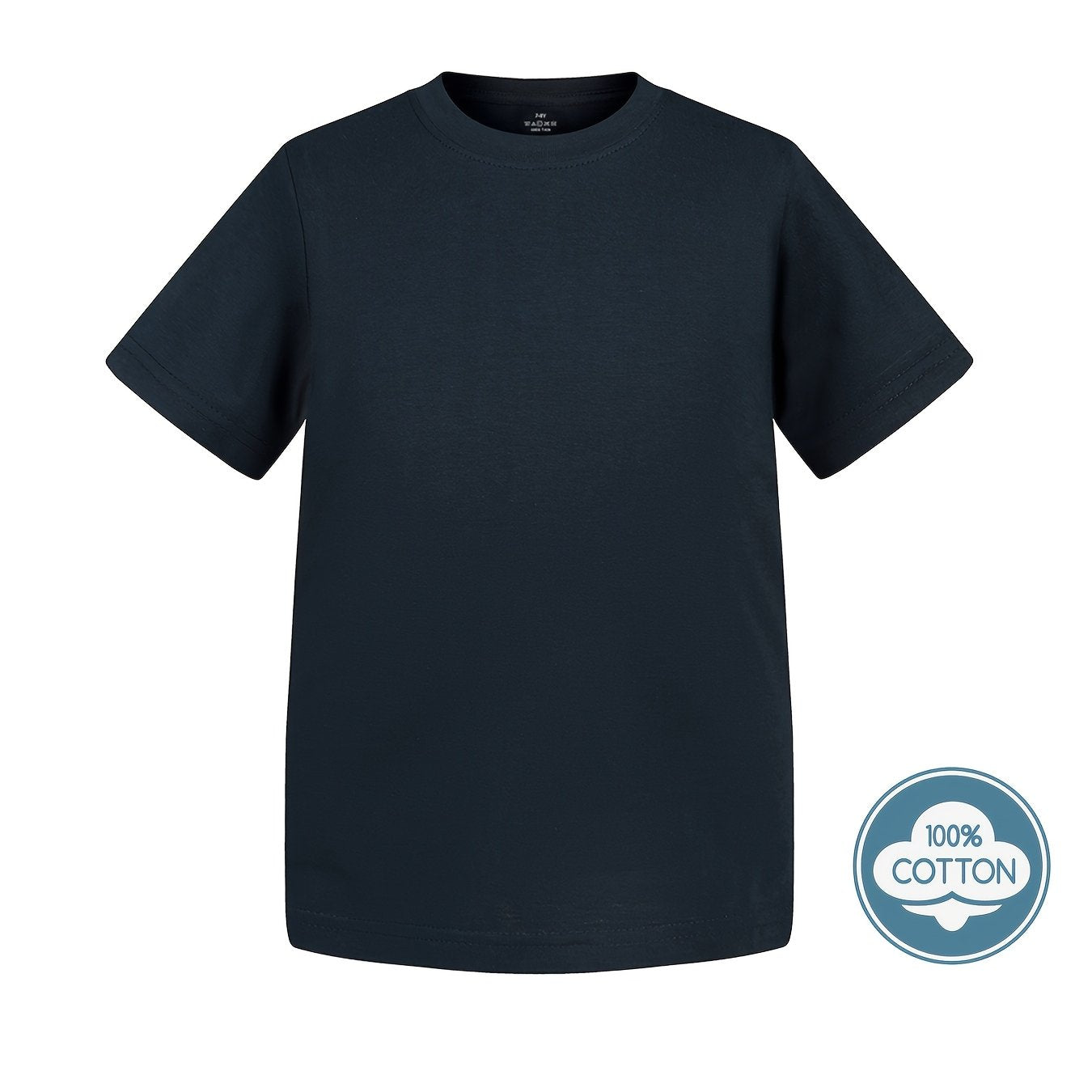 Kid's Solid Color T-shirt, Casual Short Sleeve Top, Boy's Tee For Summer