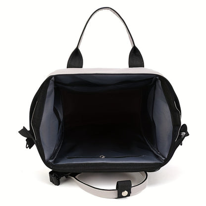 Multi-layer Space Large-capacity Solid Color Fashion Simple Mommy Bag Portable Multi-functional Backpack, Halloween Thanksgiving Day Christmas Gift