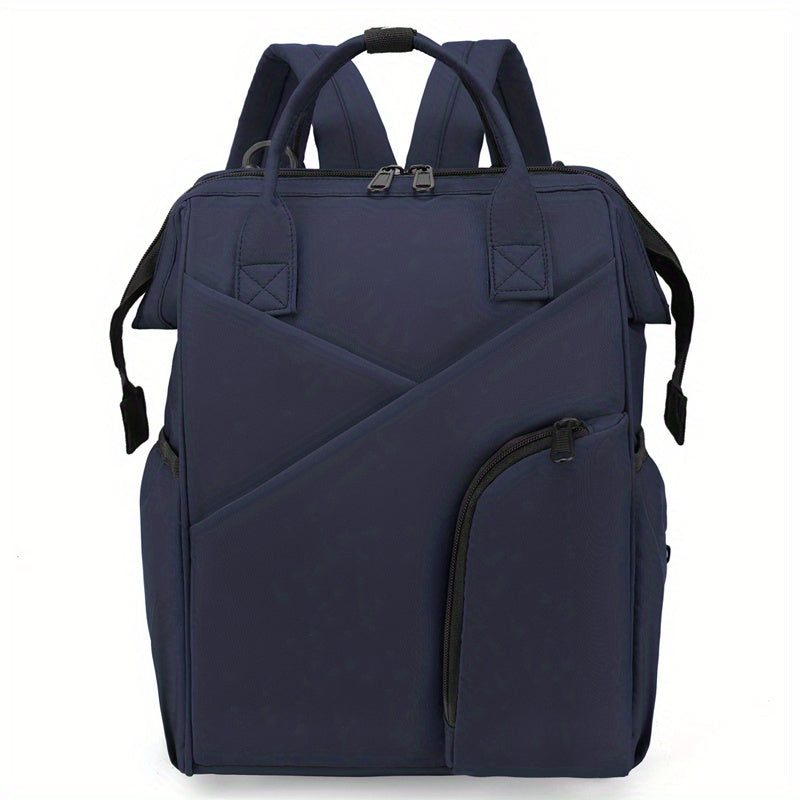 Multi-layer Space Large-capacity Solid Color Fashion Simple Mommy Bag Portable Multi-functional Backpack, Halloween Thanksgiving Day Christmas Gift