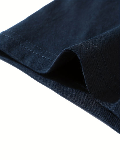 Kid's Solid Color T-shirt, Casual Short Sleeve Top, Boy's Tee For Summer