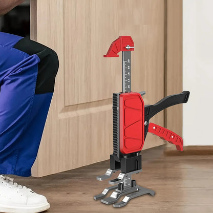 2pcs Heavy-Duty Manual Arm Jack - 200kg/440 lbs Capacity Construction Jack with Adjustable Height, Sturdy Base & Ergonomic Handle, Compact Portable Lifting Device with Stabilizing Feet for Furniture, Door, Cabinet Installatio