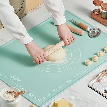Extra-Thick Silicone Pastry Mat 50.04x39.88cm - BPA-Free, Non-Stick & Slip-Resistant for Baking, Pizza & Cake Dough - Ideal Kitchen Gadget