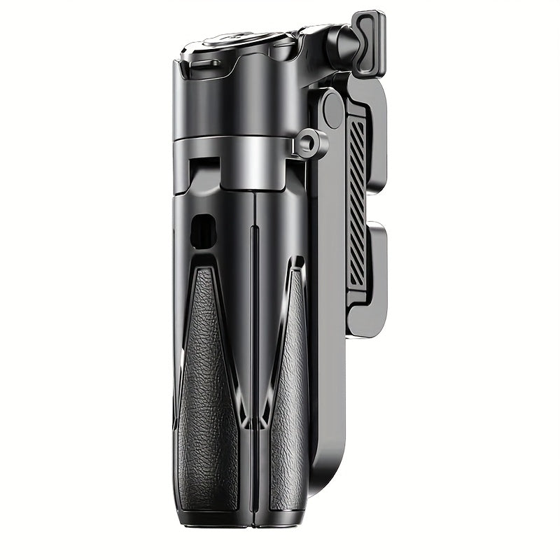 Stick de selfie multifunções 4 em 1 com controlo remoto sem fios | Combinação dupla de clipe magnético e para telemóvel, rotação de 360°