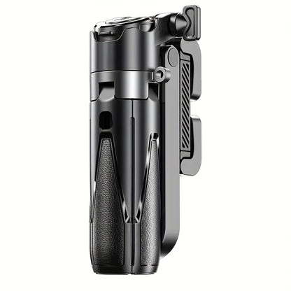 Stick de selfie multifunções 4 em 1 com controlo remoto sem fios | Combinação dupla de clipe magnético e para telemóvel, rotação de 360°