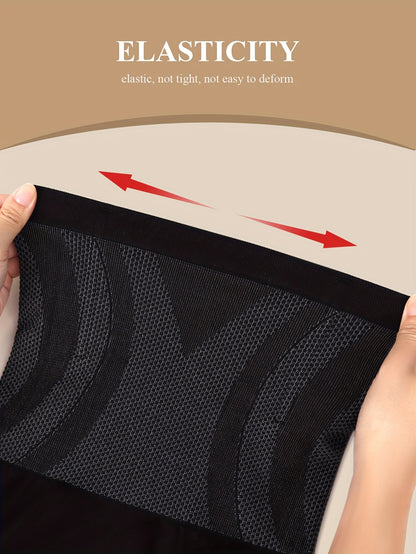 MIOTAN Women'S Plus Size High-Waist Shaping Panties - Breathable Mesh, High Elasticity, 1XL-5XL, Nylon, Butt Lifting & Tummy Control, & Casual Wear, High Waisted Panties, Tummy Control Underwear, Mesh Fabric Underwear, Comfor