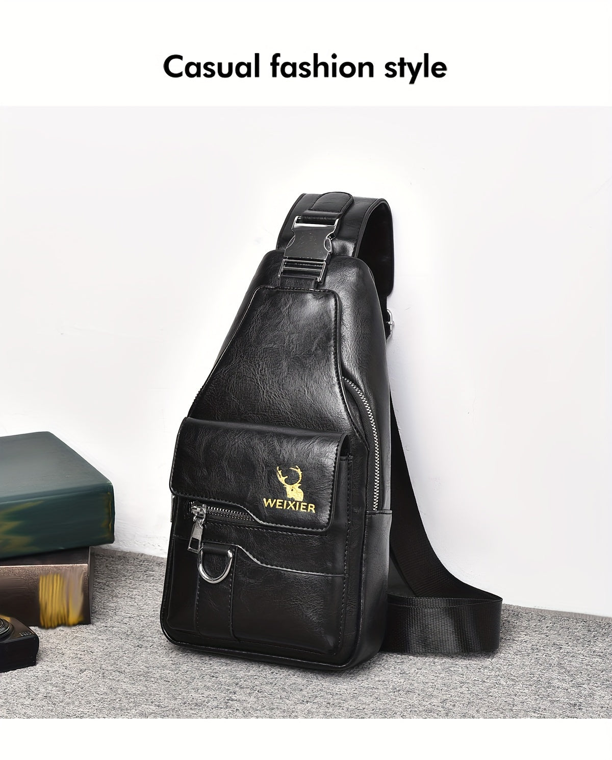 New and Wear-Resistant Men's Crossbody Bag, Handbag, Shoulder Bag, Chest Bag, Made of Wear-Resistant Fabric, with Large Capacity, Convenient to Carry, Suitable for Daily Work, Leisure, and Travel, Available in Multiple Colors