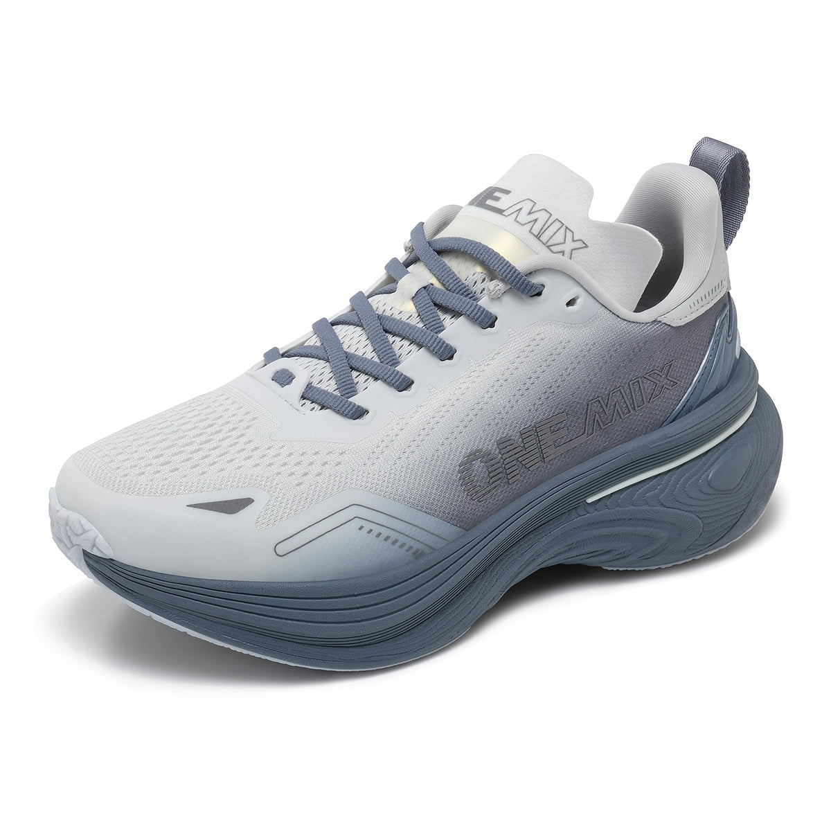 ONEMIX White Whale Running Shoes - Stable Support, Shock-Absorbing, Double Support for Stable Running Posture, Breathable Mesh Upper, Non-Slip Sole, Ideal for Running, Fitness Training, Hiking, and Daily Exercises, Stability
