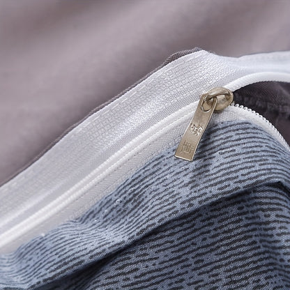 Conjunto de cama novo, confortável e respirável, com 4 peças: 2 fronhas, 1 capa de edredão e 1 lençol de baixo com elástico - Under Mount Fuji