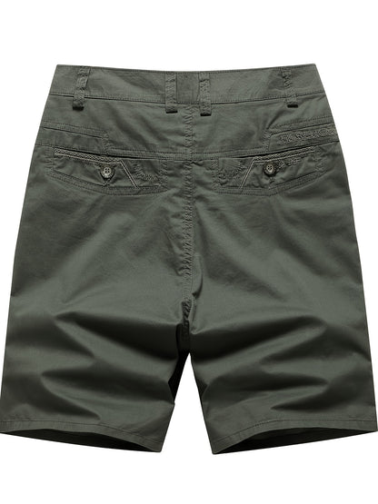 Men'S Loose-Fit Breathable Stretch Suit Shorts - Soft Light Beige-Friendly Fabric, Super Comfortable & Versatile for Work, Casual, Outdoor, and Leisure Activities, Perfect for Home, Fishing, and Gifts, Ideal to Size Up, Casua