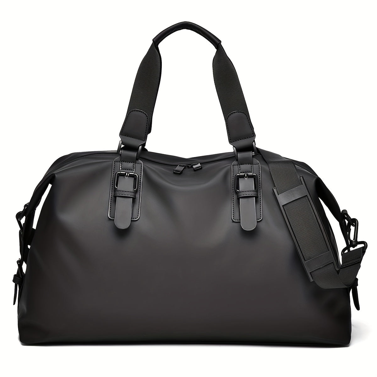 Large Capacity Gym Bag - Heavy-Duty Oxford Fabric Workout Bag with Zipper Closure, Spacious Sports Duffel for Men & Women, Gym, Travel, Business - Minimalist Design in Black/, Easy-to-Clean, Workout Accessories, Sleek Look, S