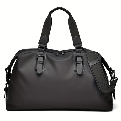 Large Capacity Gym Bag - Heavy-Duty Oxford Fabric Workout Bag with Zipper Closure, Spacious Sports Duffel for Men & Women, Gym, Travel, Business - Minimalist Design in Black/, Easy-to-Clean, Workout Accessories, Sleek Look, S