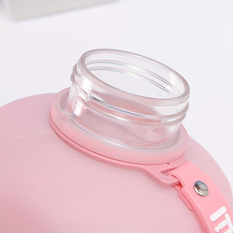 1pc, Water Bottle, Sports Water Bottle With Handle, Plastic Water Bottle, Gradient Color Large Capacity Water Bottle, Frosted Fashion Water Bottle, Outdoor Sports Bottles, 2200ml/77.93oz