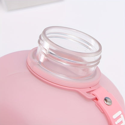 1pc, Water Bottle, Sports Water Bottle With Handle, Plastic Water Bottle, Gradient Color Large Capacity Water Bottle, Frosted Fashion Water Bottle, Outdoor Sports Bottles, 2200ml/77.93oz