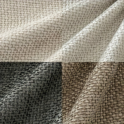 Conjunto de 4 almofadas decorativas contemporâneas - mistura de cinza e cânhamo, lavar à mão, com fecho de correr, versáteis para sofá, cama, poltrona e assentos no chão.