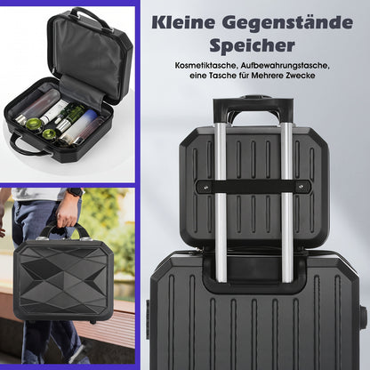 Hardshell Luggage Set Of 4pcs, With 360° Dual Spinner Wheels And Integrated Lock, Carry-on Luggage