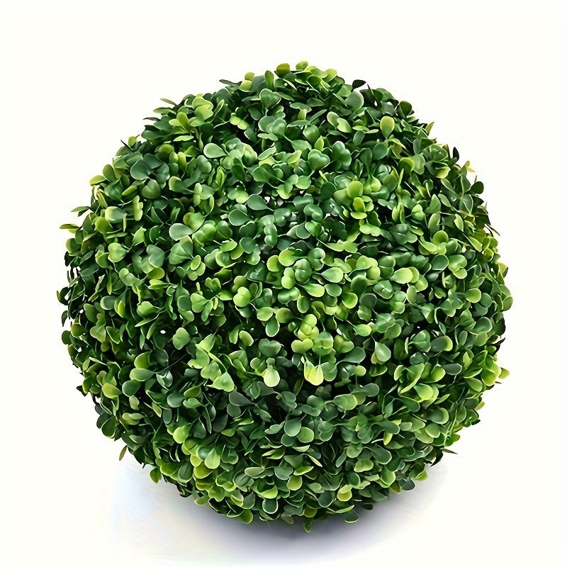1pc Artificial Green Grass Ball, Various Sizes Of Boxwood Hanging Decorative Ball, Suitable For Family, Courtyard, Outdoor Garden, Courtyard, Wedding Party Decoration