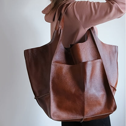 New Simple Women's       Large Capacity Tote for Shopping and Daily Commuting