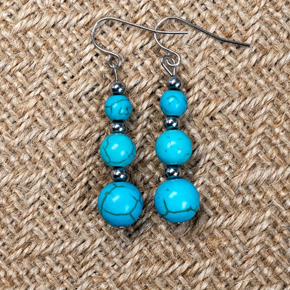 1Pair Handmade Natural Stone Earrings,Tiger Eye Bead Earrings,Aventurine Earrings,Carnelian Earrings for Women in Bohemian Style, Valentine's Day Gift