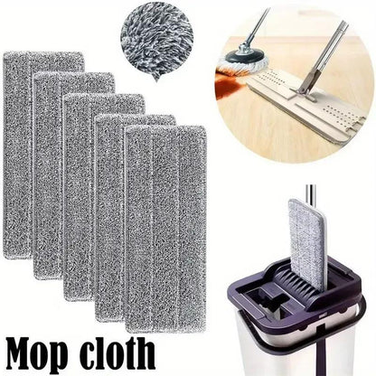 12pcs Heavy-Duty Mop Pads - Fast-Absorbing, Reusable Cleaning Pads for Hardwood, Tile, Linoleum Floors - Compatible with Flat Mops - Cost-Effective Cleaning Supplies (12pcs), Floor Maintenance, Highquality Microfiber, Busy Ho