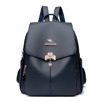 Women's Large Capacity Travel Backpack with Anti-Theft Technology, Heavy-Duty Nylon & PU Shell, Adjustable Padded Straps, Golden-Tone Hardware & Secure Zipper Closure - Stylish School Backpack for Commuting, Hiking, Work, Col