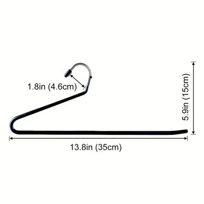 10pcs Space-saving Goose Z-shaped Pants Hanger Durable Metal Material Multi-functional Pant Storage Household Supplies, Clothing Store Pants Display Clothes Rack