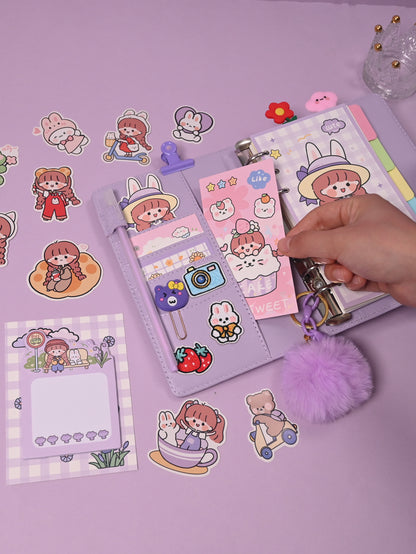 1pc Ziyi Miss AKI Journal Cute Notebook Planner With Free Stickers
