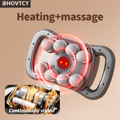 Dhovtcy 8-Head Massage Gun with LED Screen - Rechargeable Handheld Massager for Shoulders, Back, Legs, Arms - USB Charging, Battery, Ergonomic Design for Men & Women, Portable for Home & Travel Use, Massage Gun for Back, Slee