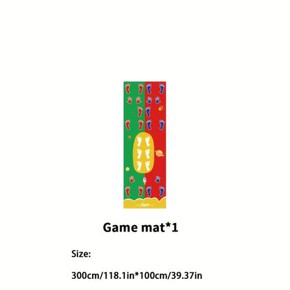 Laughter Guaranteed! 2-Player Hands&Feet Coordination Training Mat – Extra Large PVC Mat with Anti-Fade Printing, Perfect for Picnics, Team Retreats & Birthday Party Games