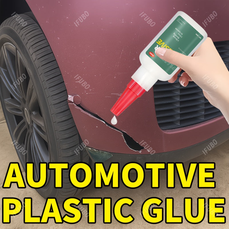 Heavy-Duty Automotive Bumper Plastic Glue - Structural Repair Adhesive for Cracks, Chips, Impact Damage - No-Weld Bonding for Bumpers, Mirror Base, Exterior Plastic Repairs - Automotive Body Repair Technician Approved, Quickf