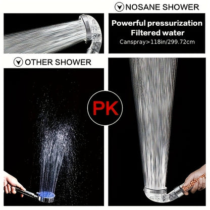 1pc Shower Head, Filter Filtration High Pressure Water Saving Spray Handheld Showerheads for Dry Skin & Hair