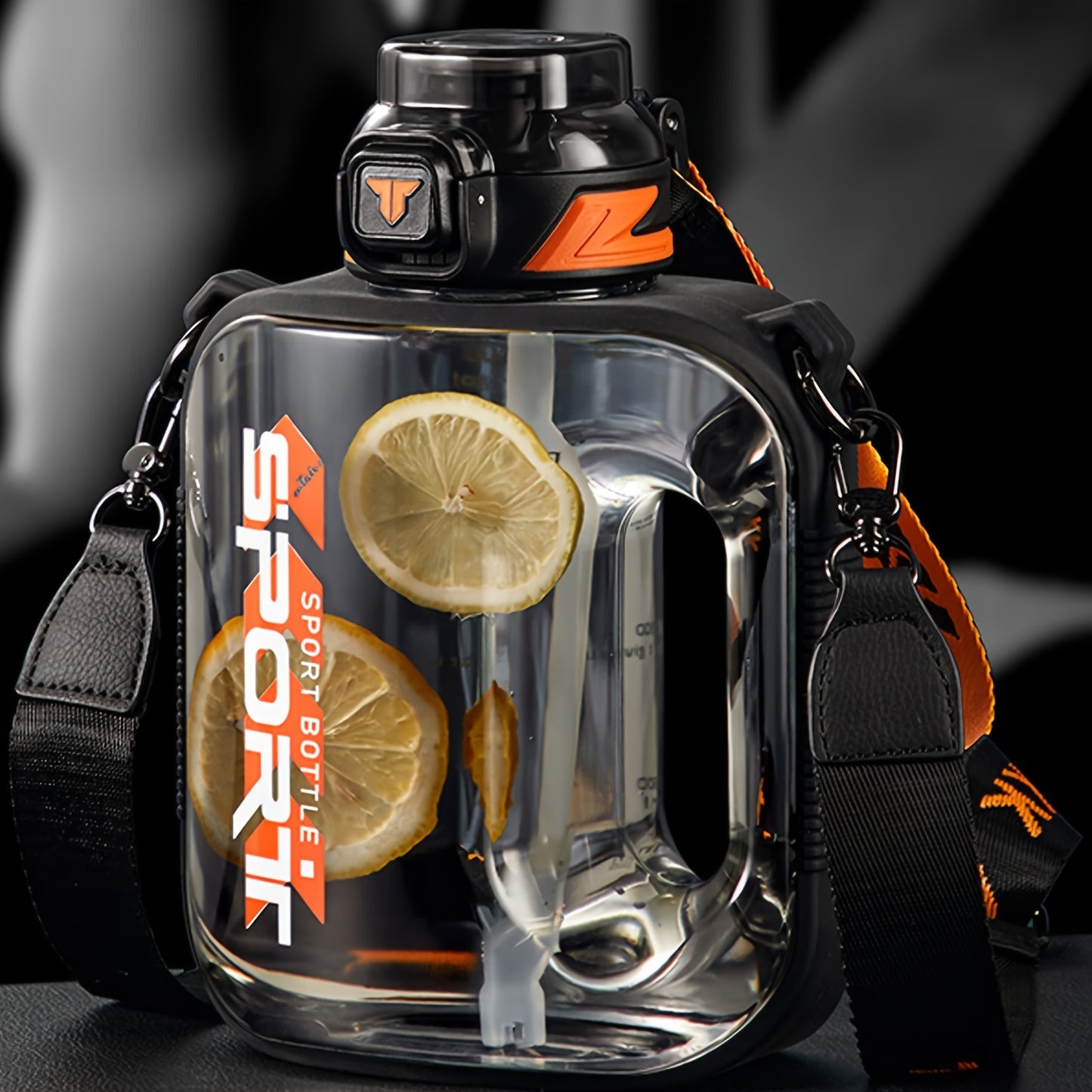 1pc TKK Leakproof Sports Water Bottle Jug with Handle & Straw - Wide Mouth, BPA-Free, for Gym, Travel, Camping, Yoga - Available in 1000ml/1600ml/2100ml (33.81oz/54.1oz/71.01oz) - Ideal Gift for Athletes, Hikers, Outdoor Enth