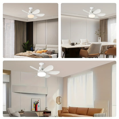 1pc Ceiling Fan With A Remote Control Multifunctional E26/E27 Socket, Adjustable Light And Fan, Simple Style, Easy To Install, Perfect For Bathrooms, Bedrooms, Study Rooms, Living Rooms, Dining Rooms With LED Lights.