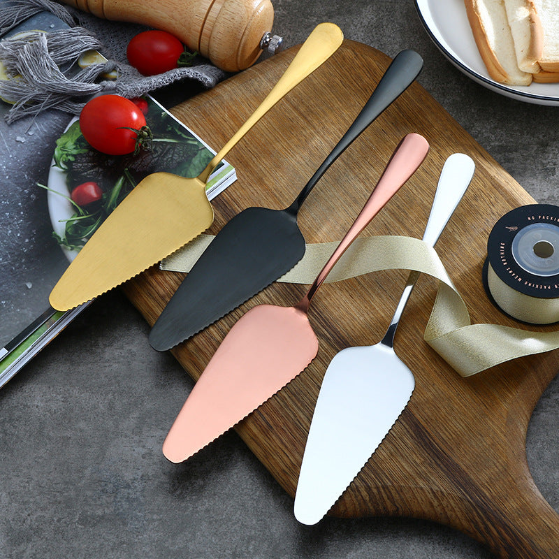 1pc Stainless Steel Cake Shovel, Cake Cream Serrated Edge Baking Tool, Kitchen Gadgets