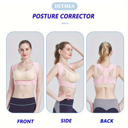 Posture Brace for Women And Men, Adjustable Upper Back Brace for Clavicle Support And Relax for Neck, Shoulder, And Upper Back