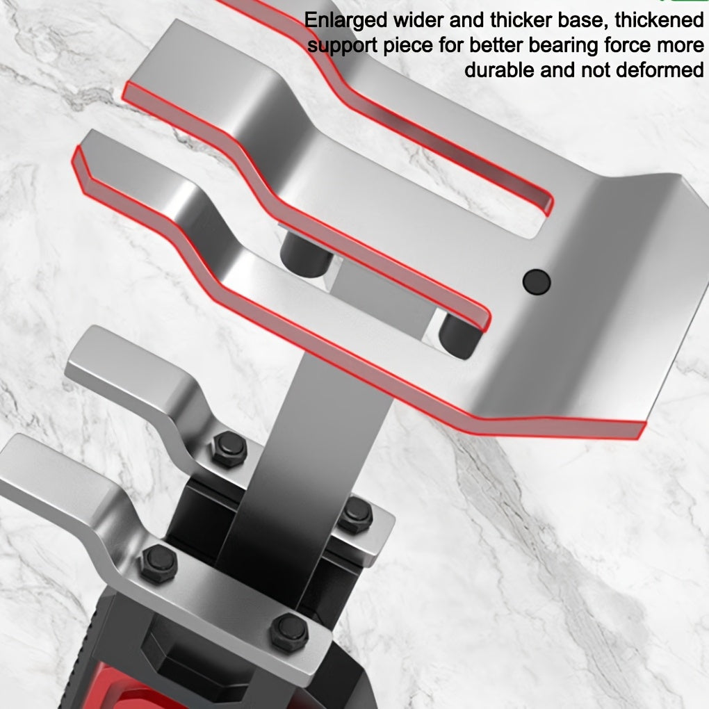 2pcs Heavy-Duty Manual Arm Jack - 200kg/440 lbs Capacity Construction Jack with Adjustable Height, Sturdy Base & Ergonomic Handle, Compact Portable Lifting Device with Stabilizing Feet for Furniture, Door, Cabinet Installatio