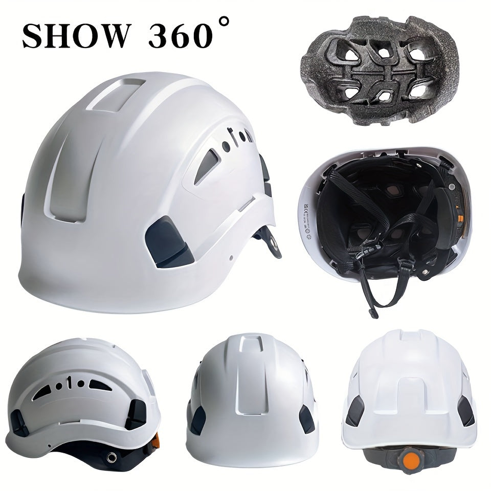 Industrial Safety Helmet Construction Site Safety Cap Flame Retardant Helmet with EPS Cushioning Pad Protective Headgear